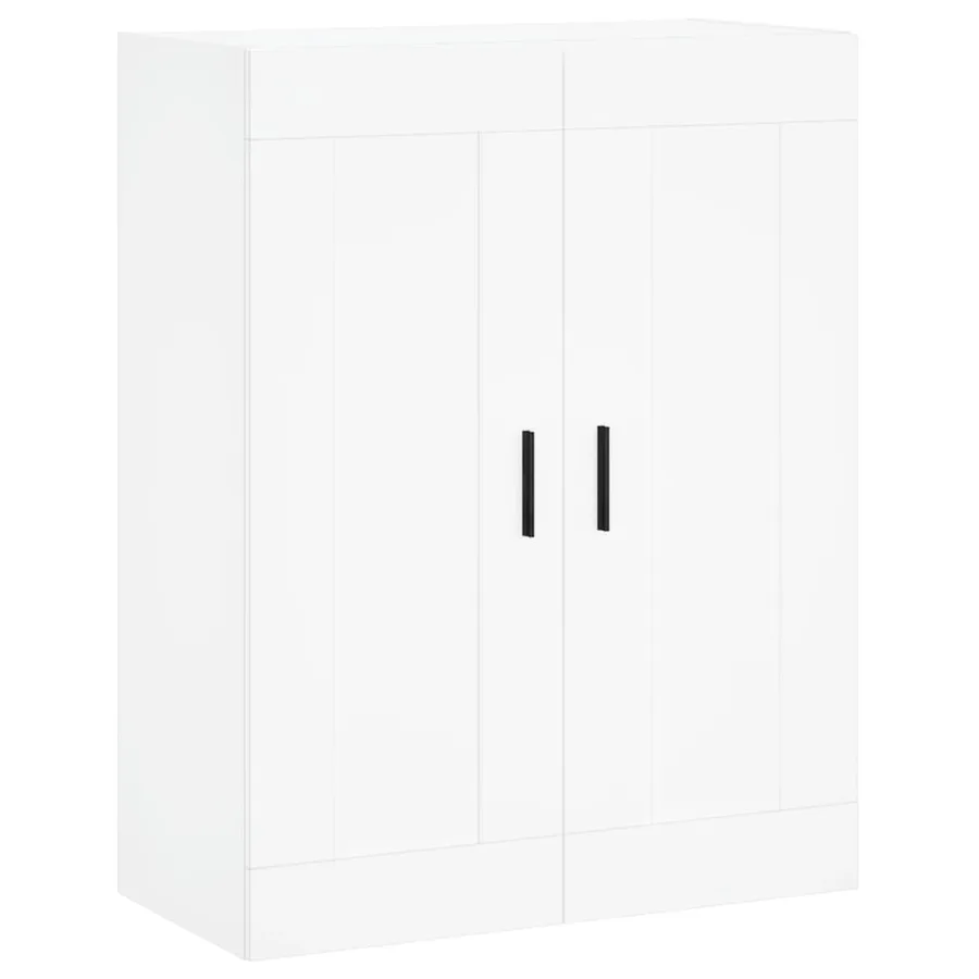 Armoires murales 2 pcs blanc bois d'ingénierie - 5