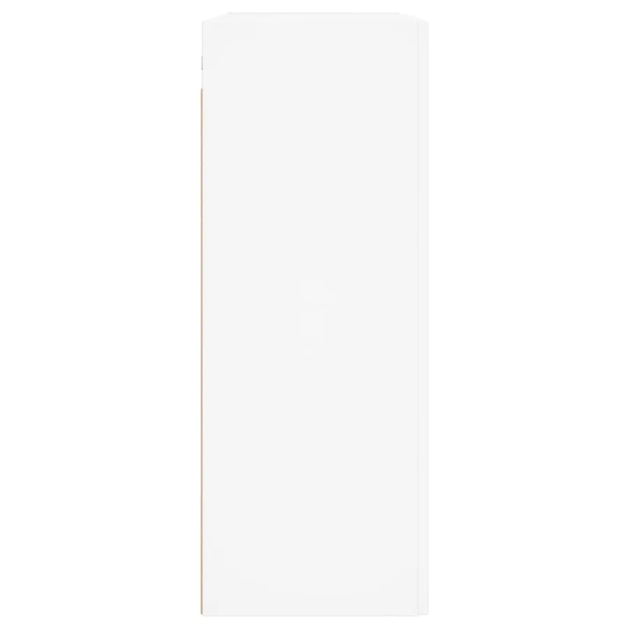 Armoires murales 2 pcs blanc bois d'ingénierie - 7