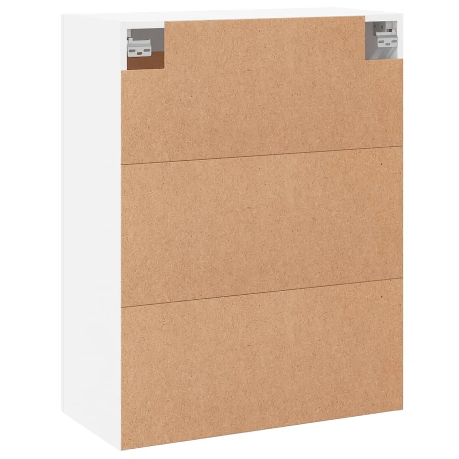 Armoires murales 2 pcs blanc bois d'ingénierie - 8
