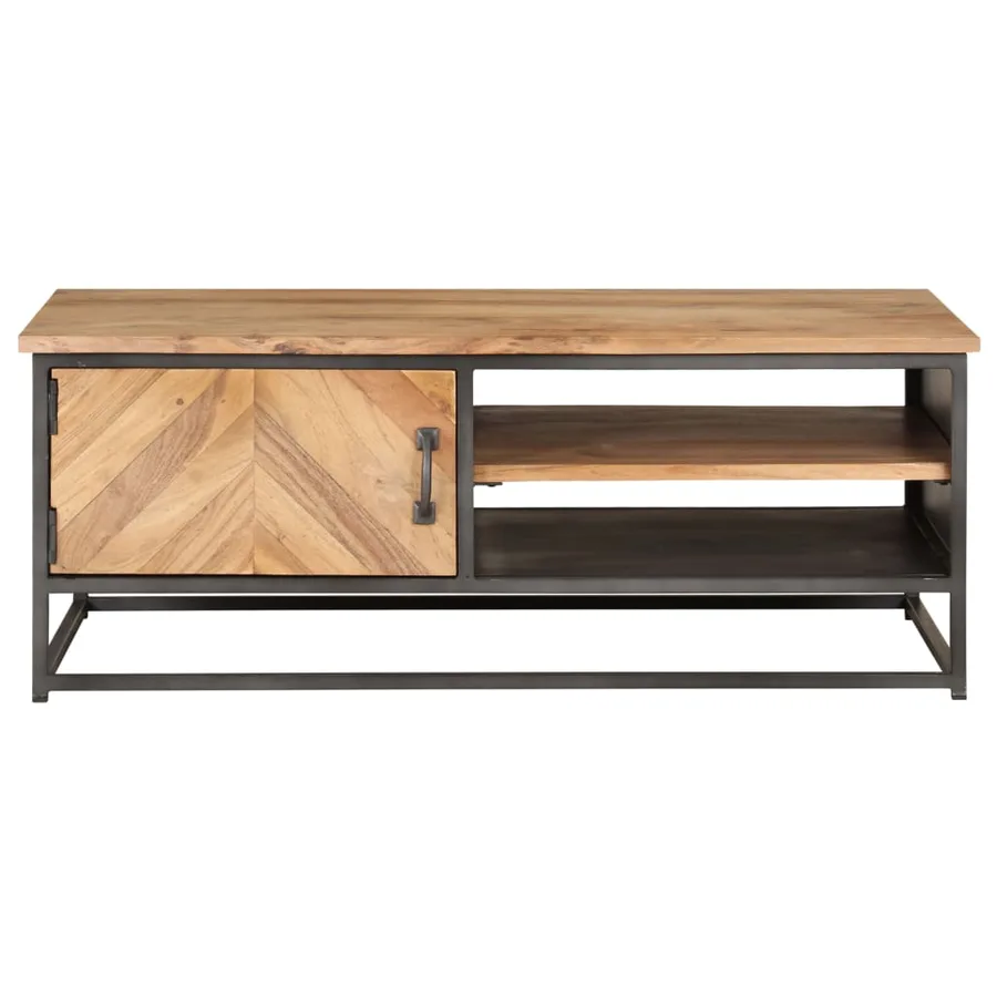 Table basse 90x50x35 cm Bois d'acacia massif - 2