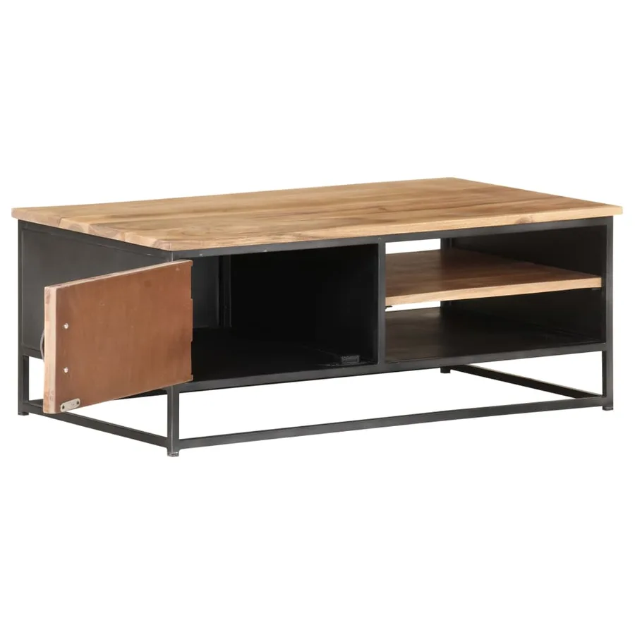 Table basse 90x50x35 cm Bois d'acacia massif - 3