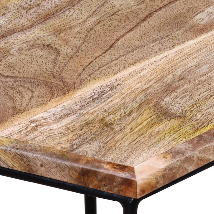 Table basse Bois de manguier massif 56x48x40 cm - 10