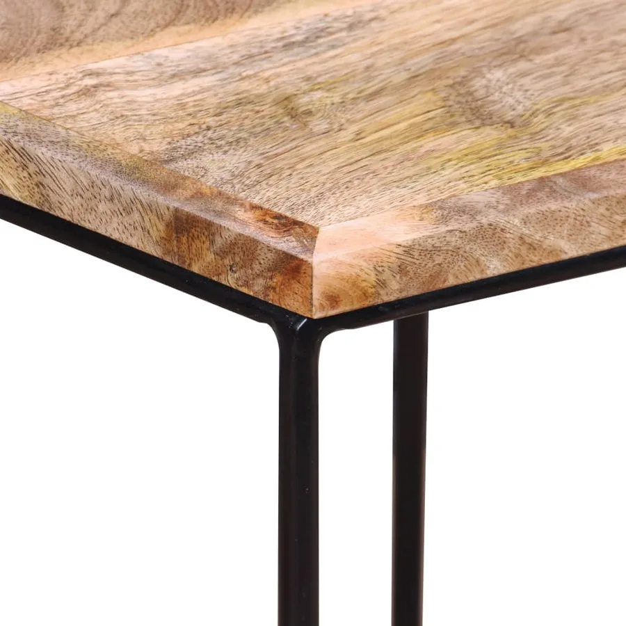 Table basse Bois de manguier massif 56x48x40 cm - 12