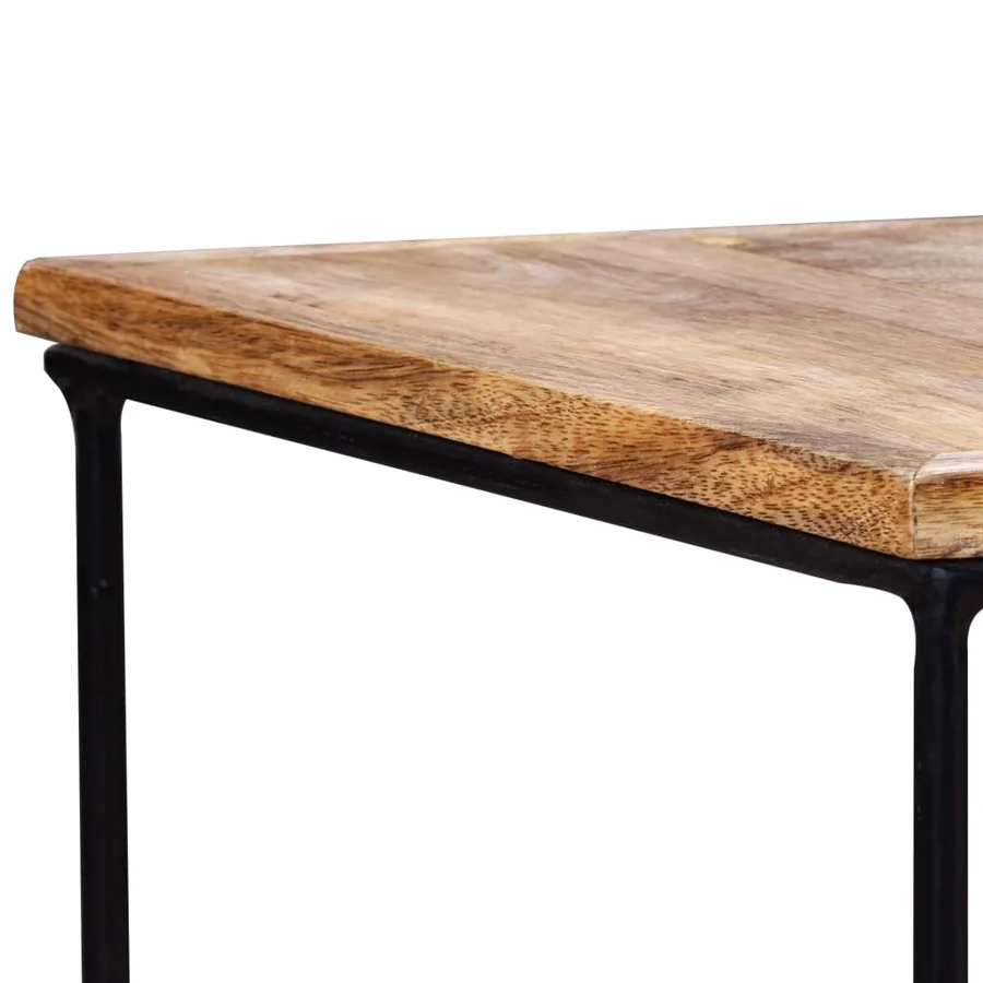 Table basse Bois de manguier massif 56x48x40 cm - 14