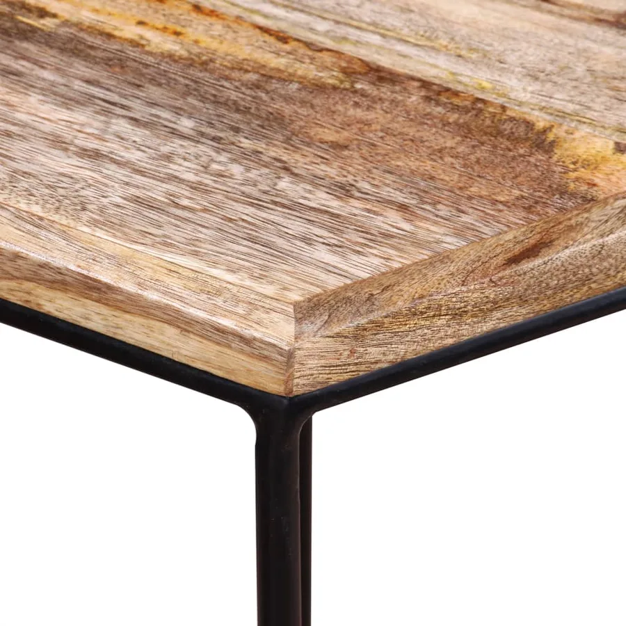 Table basse Bois de manguier massif 56x48x40 cm - 8