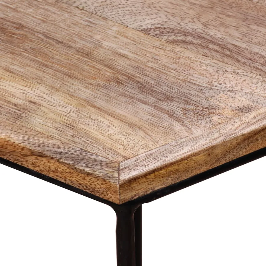 Table basse Bois de manguier massif 56x48x40 cm - 9