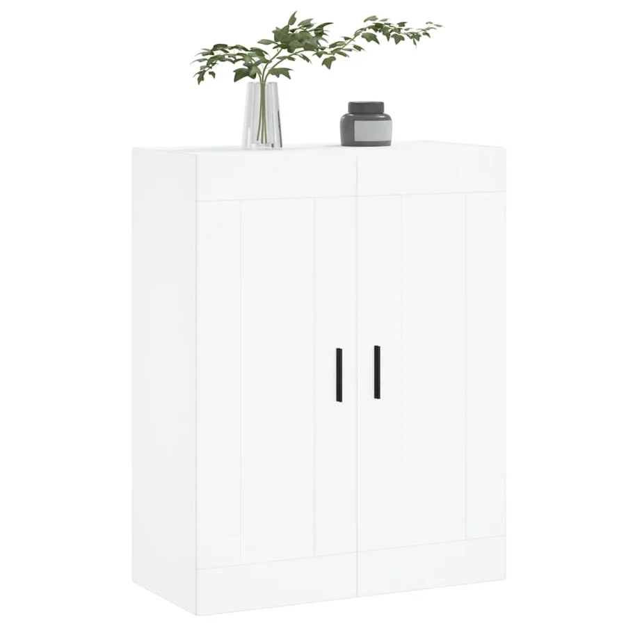 Armoire murale blanc 69,5x34x90 cm bois d'ingénierie - 4