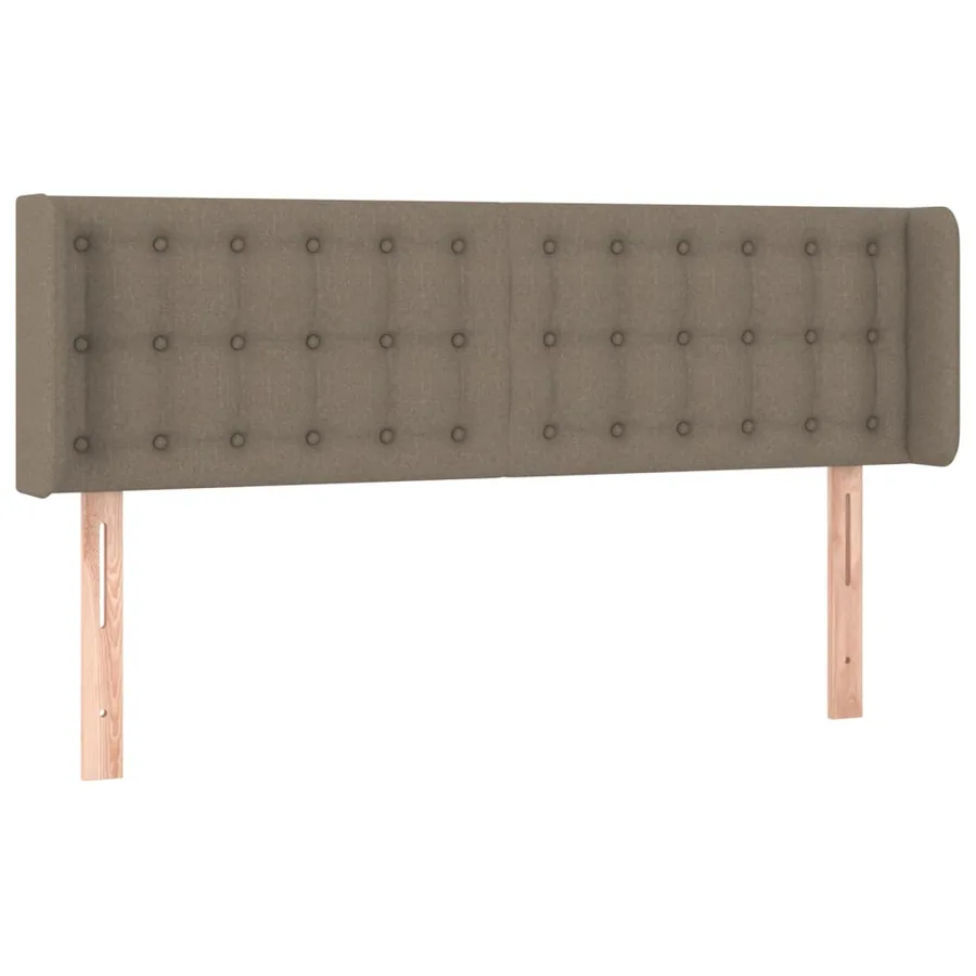 Tête de lit à LED Taupe 147x16x78/88 cm Tissu - 3