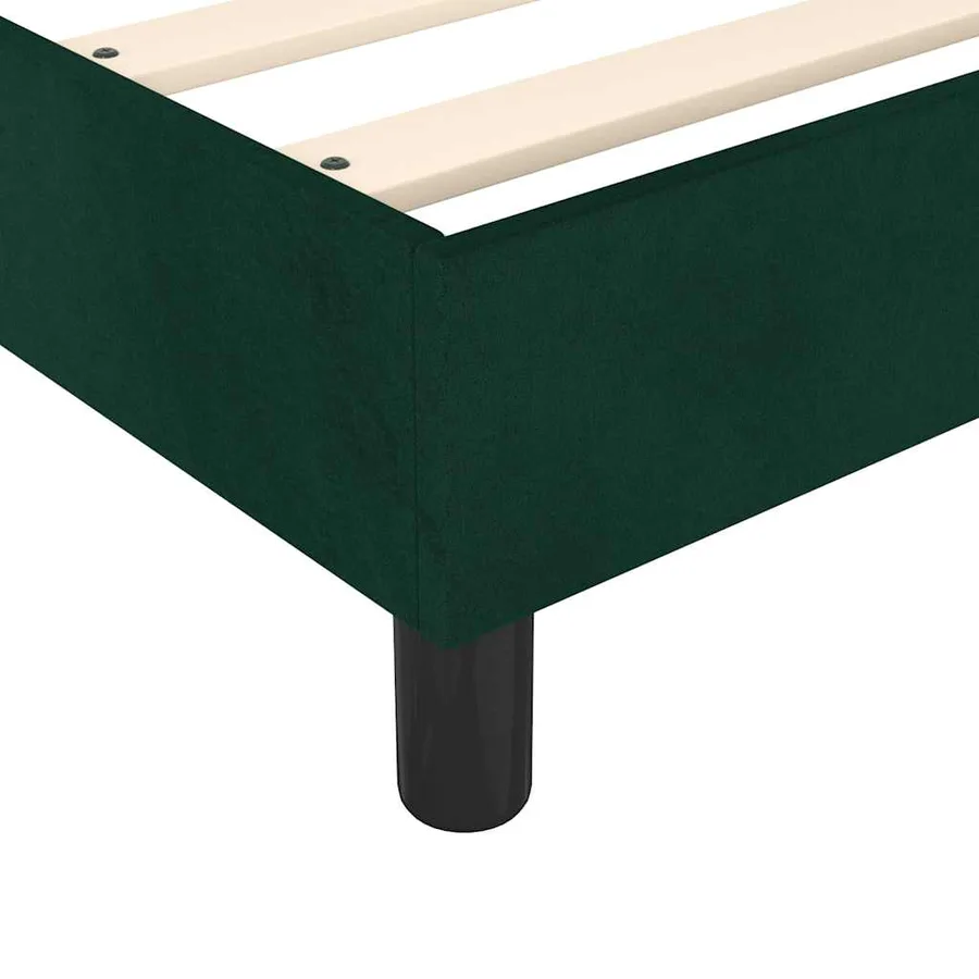 Sommier à lattes de lit avec matelas Vert foncé 90x200 cm - 7