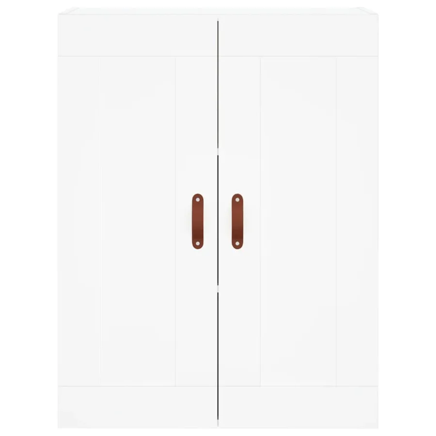 Buffet haut Blanc 69,5x34x180 cm Bois d'ingénierie - 5