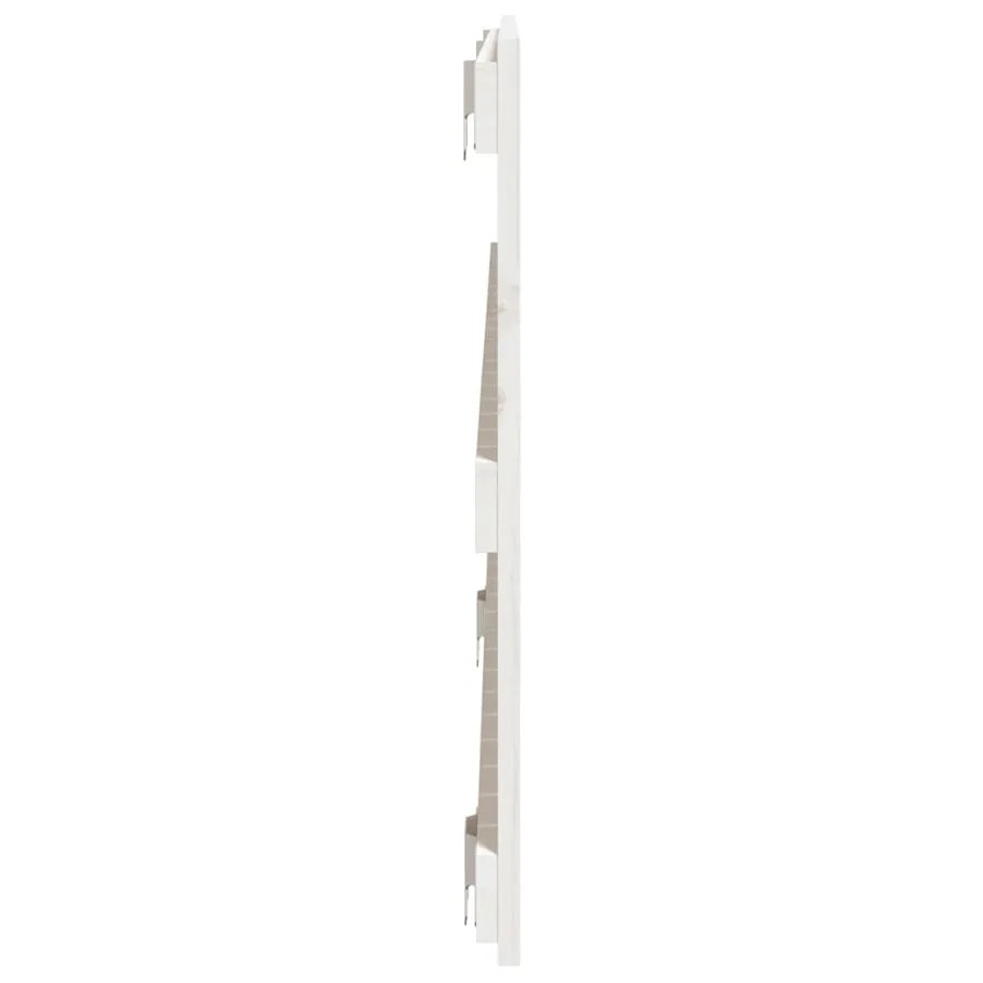 Tête de lit murale Blanc 140x3x60 cm Bois massif de pin - 5