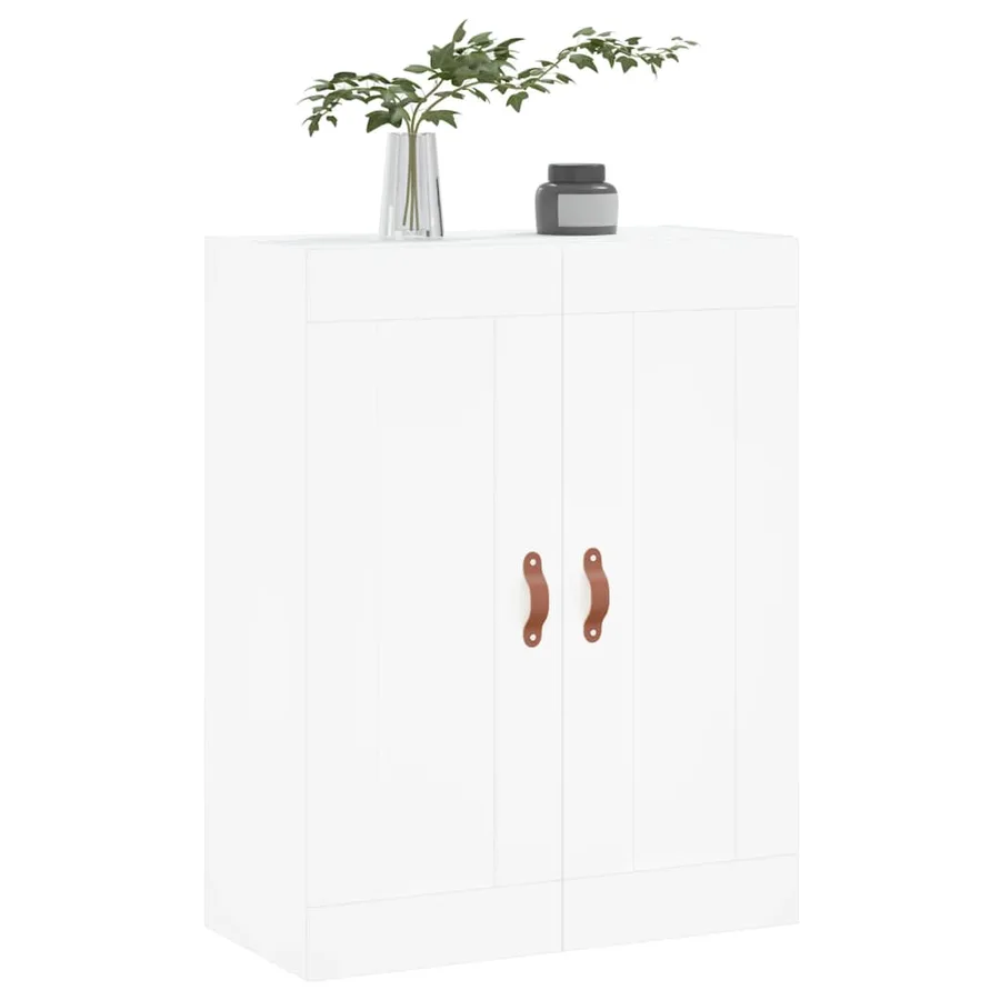Armoire murale blanc 69,5x34x90 cm bois d'ingénierie - 5