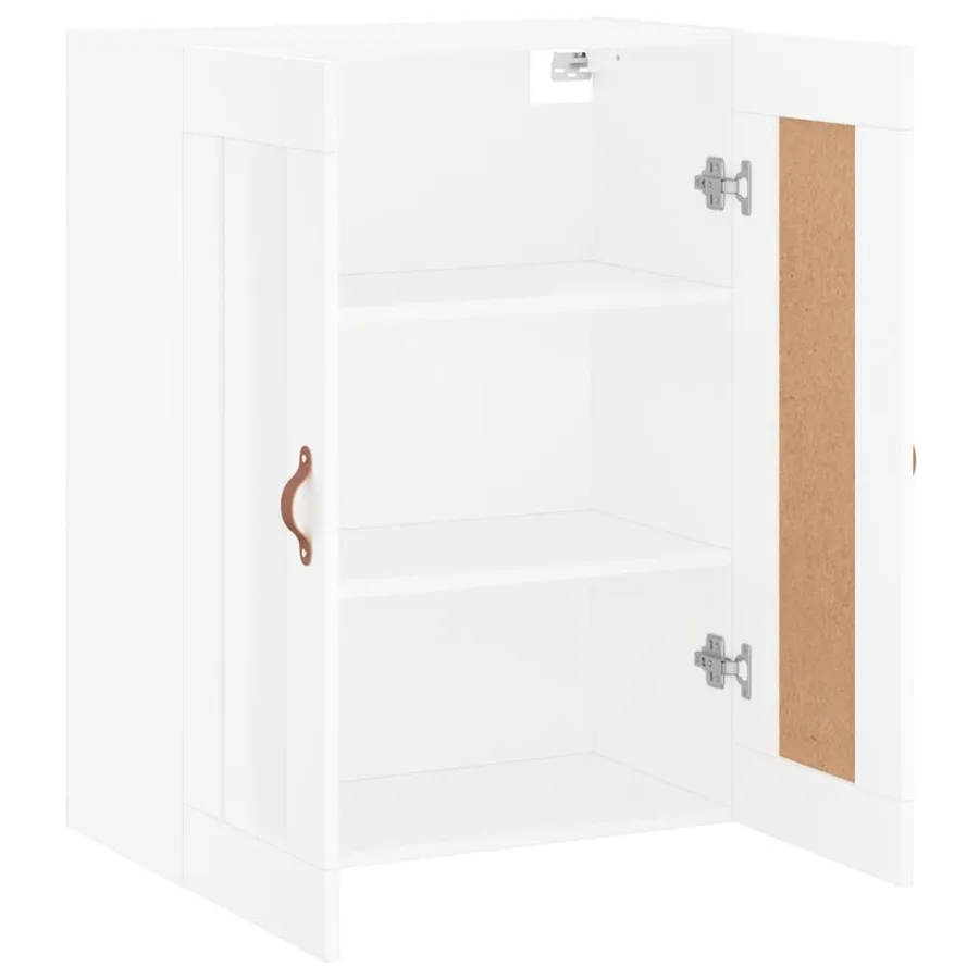 Armoire murale blanc 69,5x34x90 cm bois d'ingénierie - 6