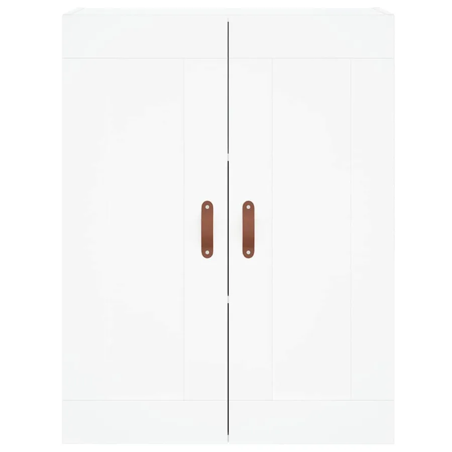 Buffet haut Blanc 69,5x34x180 cm Bois d'ingénierie - 5
