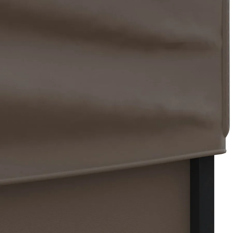Tente de réception pliable avec parois Taupe 3x6 m - 8
