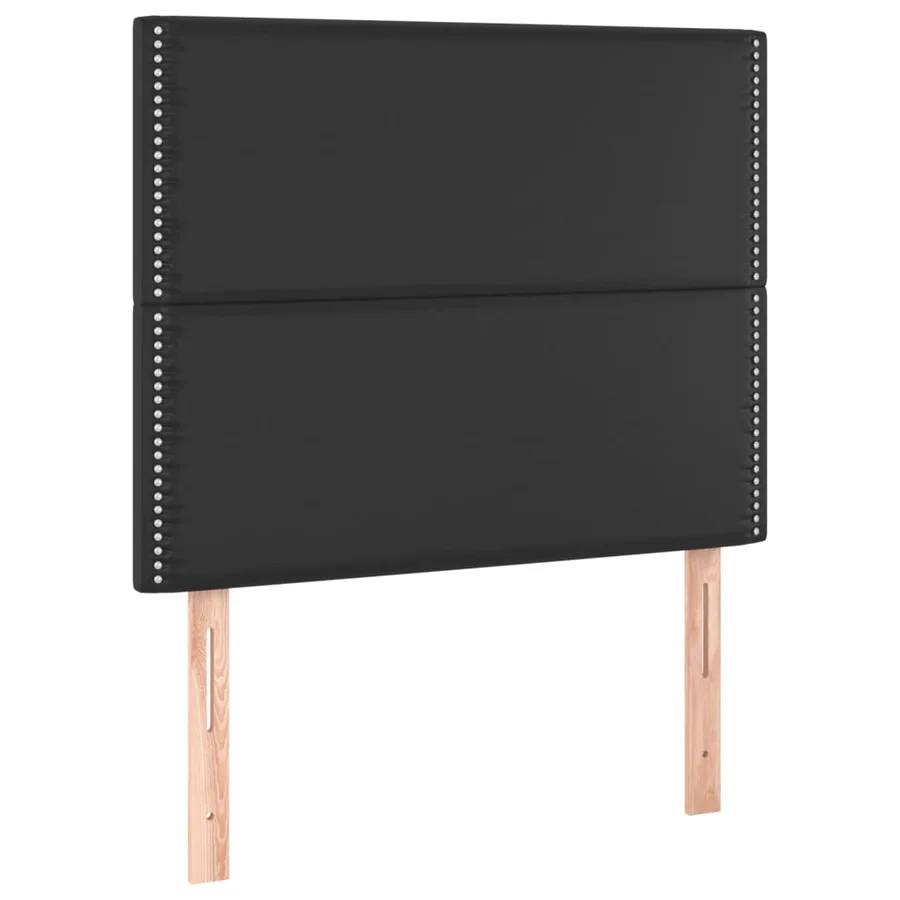 Sommier à lattes de lit avec matelas et LED Noir 120x200 cm - 7
