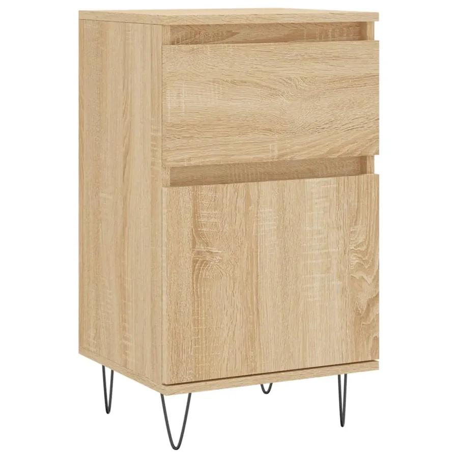 Buffet chêne sonoma 40x35x70 cm bois d'ingénierie - 2