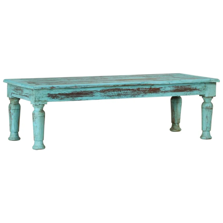 Table basse 110x50x34 cm Bois de récupération massif - 9