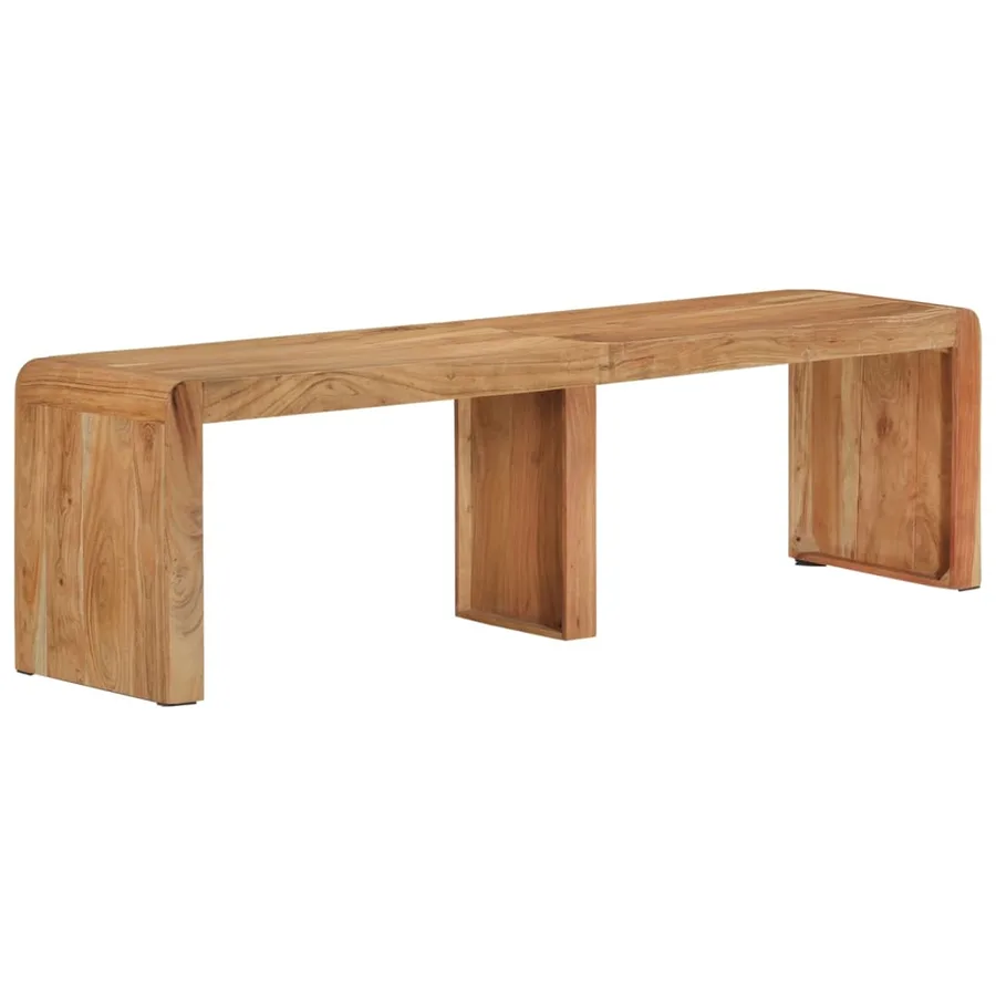 Banc 160x38x45 cm bois massif d'acacia - 10
