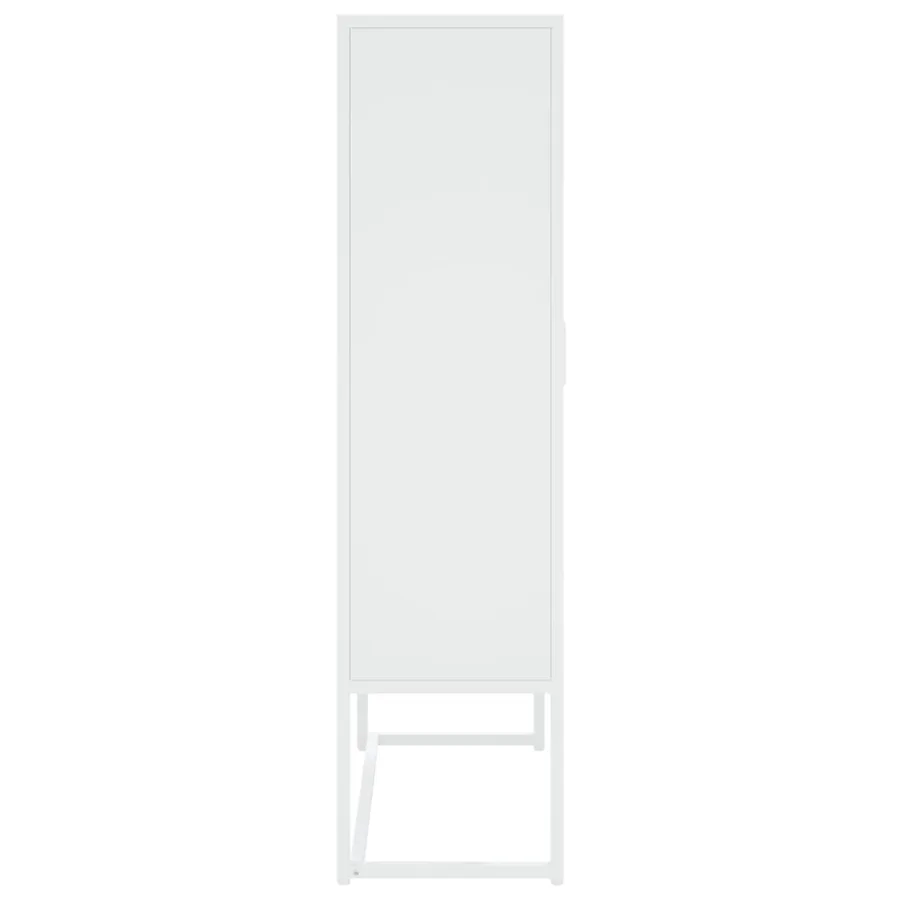 Buffet haut Blanc 80x35x135 cm Acier - 6