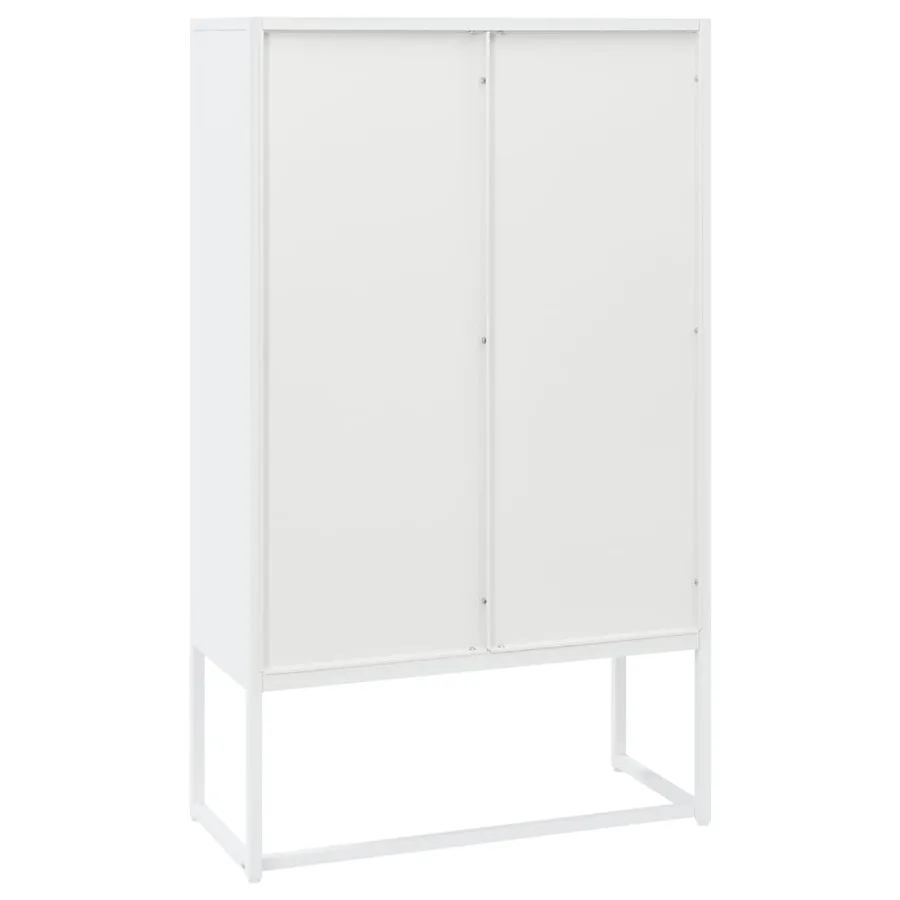Buffet haut Blanc 80x35x135 cm Acier - 7