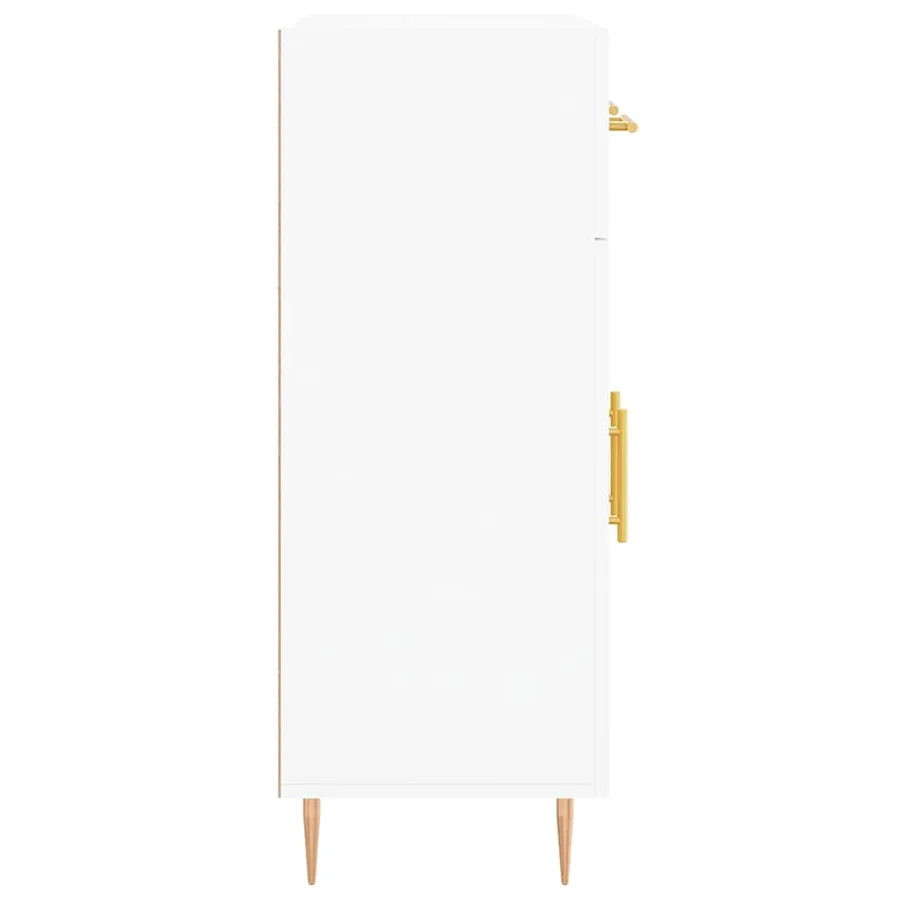 Buffet blanc 69,5x34x90 cm bois d'ingénierie - 7