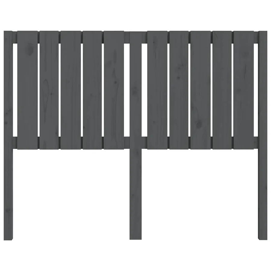 Tête de lit Gris 125,5x4x100 cm Bois massif de pin - 4