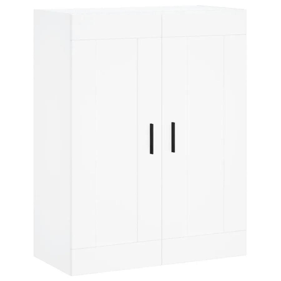 Buffet haut Blanc 69,5x34x180 cm Bois d'ingénierie - 5