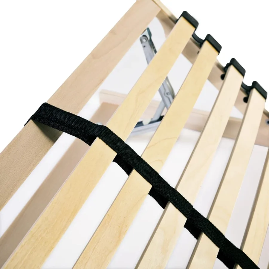 Sommiers à lattes sans matelas 2 pcs avec 28 lattes 90x200 cm - 6