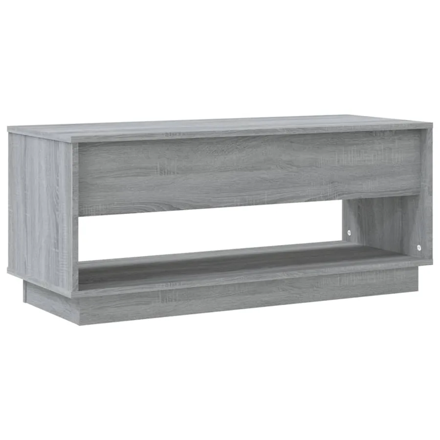 Meuble TV Sonoma gris 102x41x44 cm Bois d'ingénierie - 7