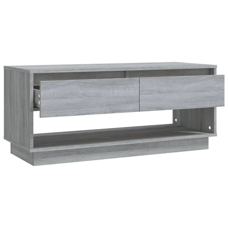 Meuble TV Sonoma gris 102x41x44 cm Bois d'ingénierie - 8