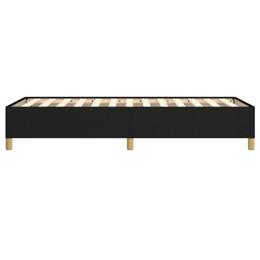 Cadre de lit sans matelas noir 90x200 cm tissu - 6