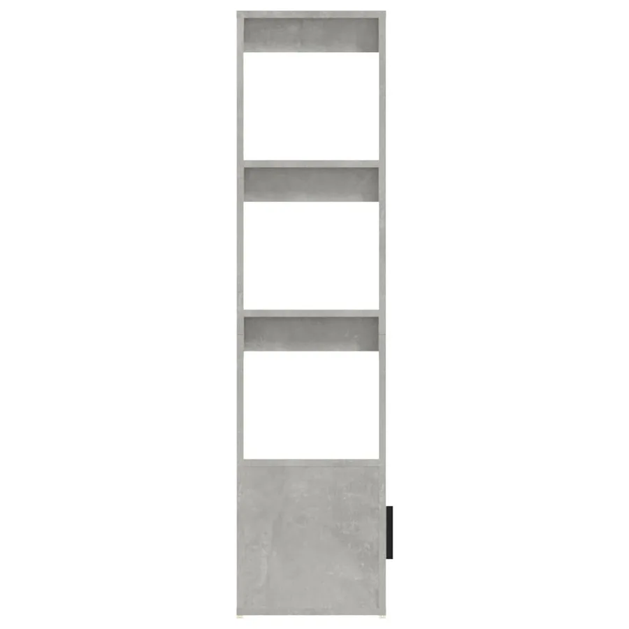 Buffet Gris béton 80x30x119,5 cm Bois d'ingénierie - 8