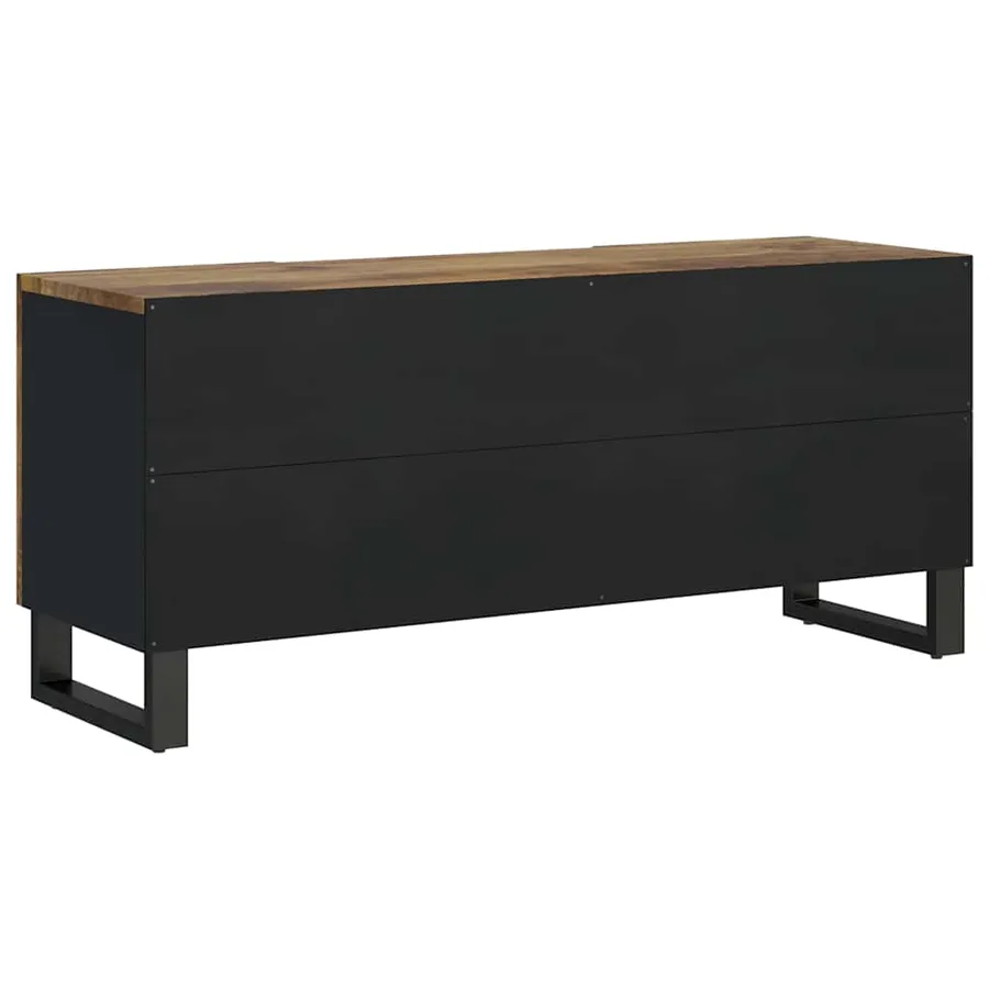 Meuble TV 105x33,5x46 cm bois de manguier et d'ingénierie - 5