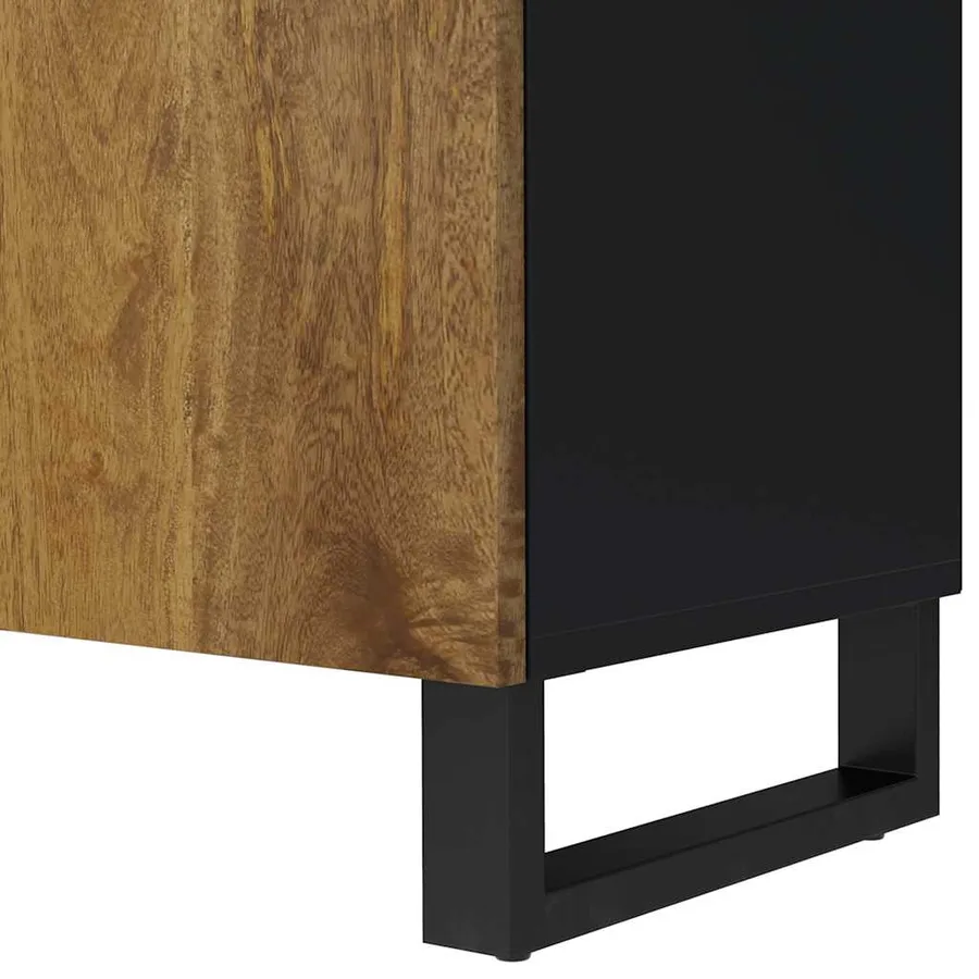 Meuble TV 105x33,5x46 cm bois de manguier et d'ingénierie - 8