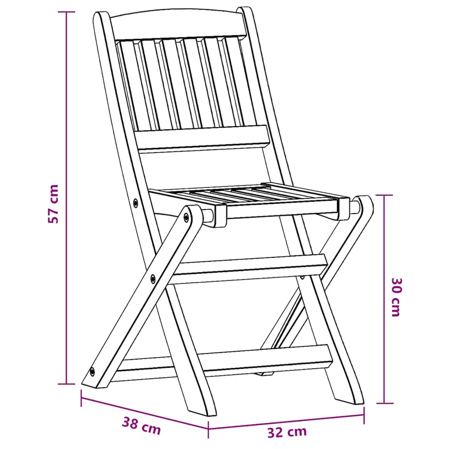 Chaises à manger pour enfants lot de 2 Bois d'eucalyptus - 7