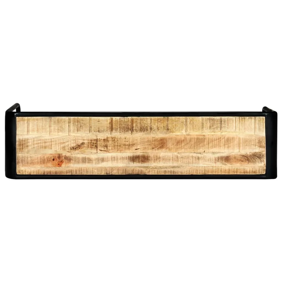 Table console 140 x 35 x 76 cm Bois de manguier massif brut - 3