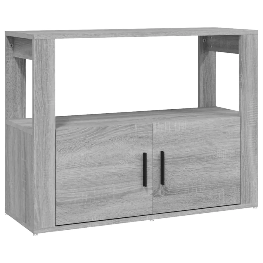 Buffet Sonoma gris 80x30x60 cm Bois d'ingénierie - 2
