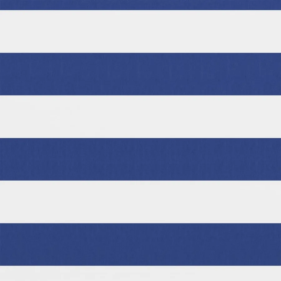 Écran de balcon Blanc et bleu 75x300 cm Tissu Oxford - 2
