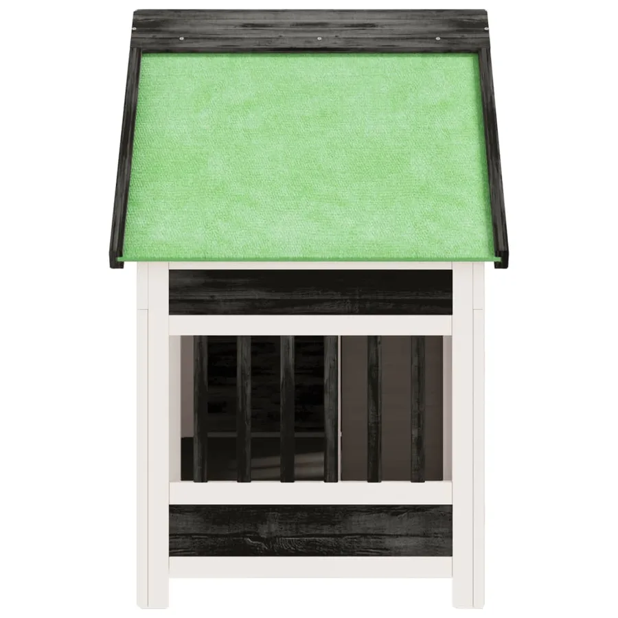 Chenil gris 96x60,5x87 cm bois de pin solide - 5