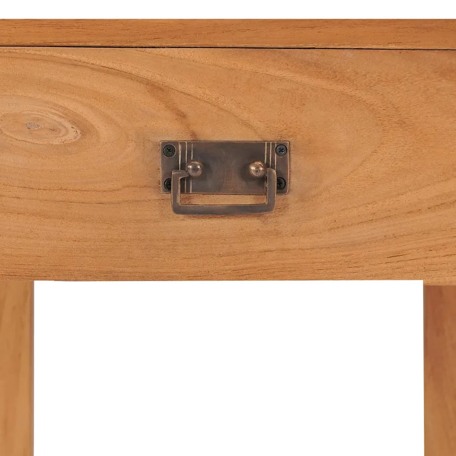 Table de chevet 35x35x50 cm bois de teck massif - 5