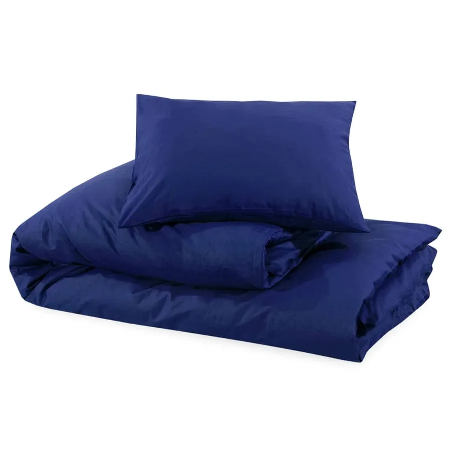 Ensemble de housse de couette Bleu marine 135x200 cm Microfibre - 6