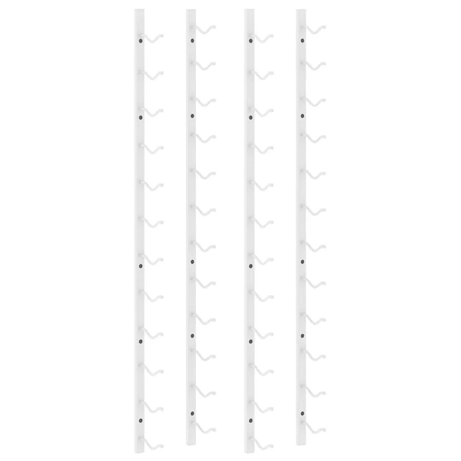 Casier à vin mural pour 12 bouteilles 2 pcs Blanc Fer - 2