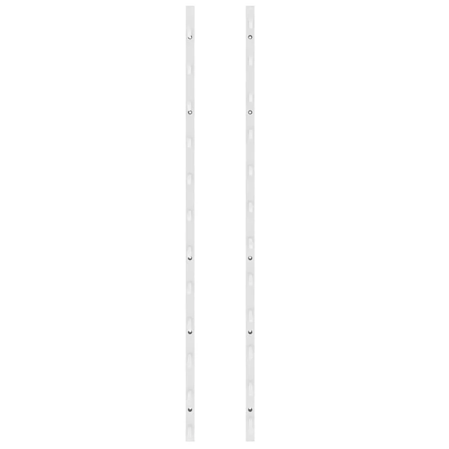 Casier à vin mural pour 12 bouteilles 2 pcs Blanc Fer - 5