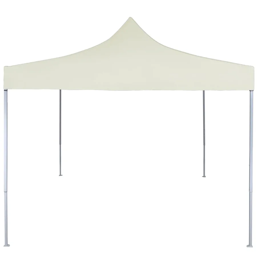 Tente de réception pliable professionnelle 2x2 m Acier Crème - 2