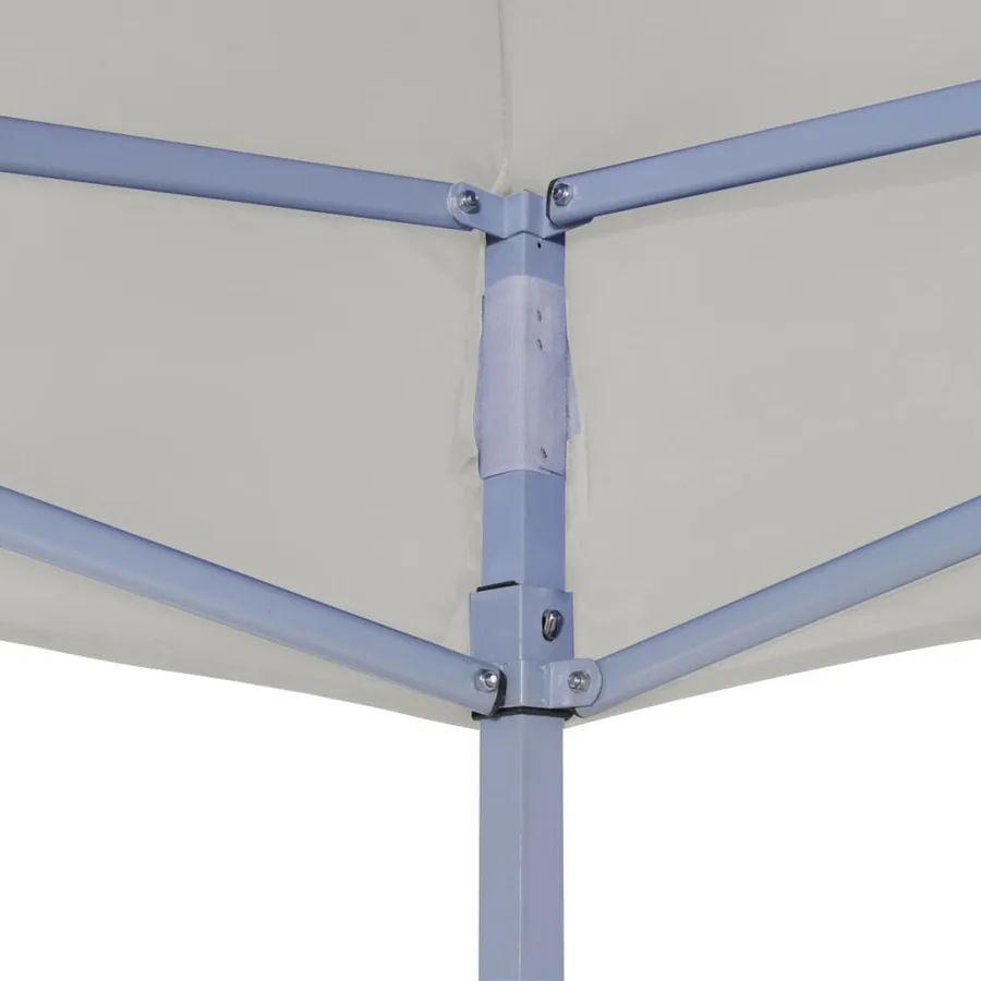 Tente de réception pliable professionnelle 2x2 m Acier Crème - 3