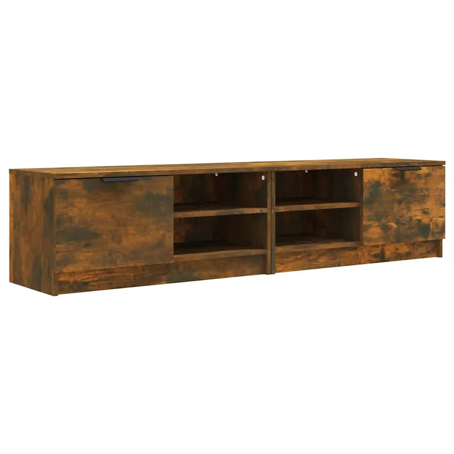Meubles TV 2 pcs Chêne fumé 80x35x36,5 cm Bois d'ingénierie - 2