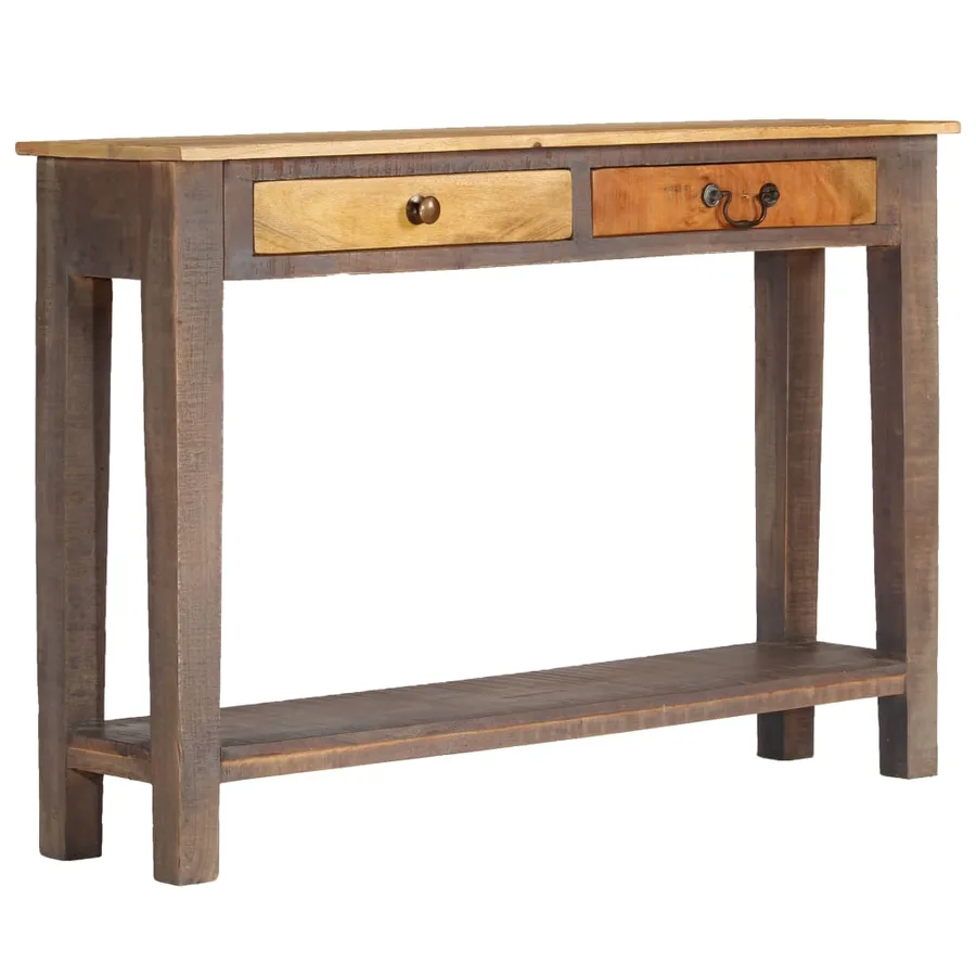 Table console Bois massif Vintage 118 x 30 x 80 cm - 10