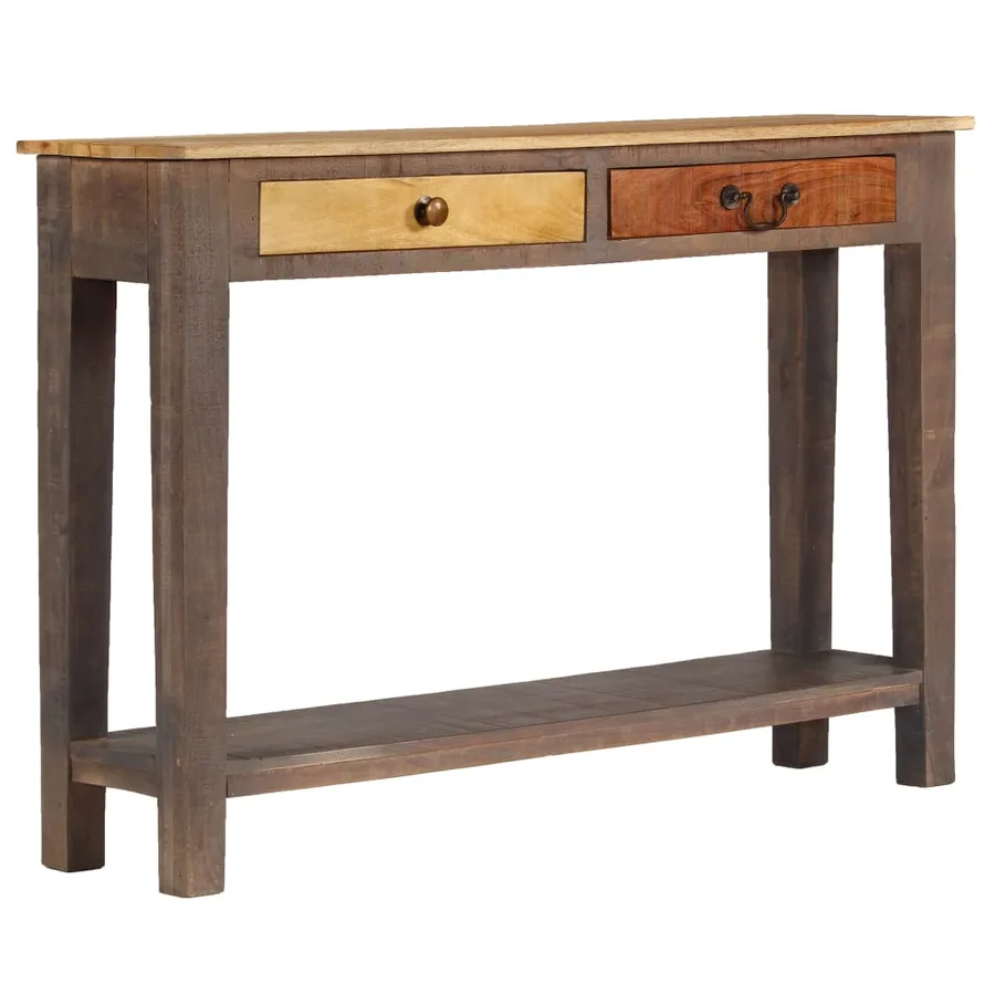 Table console Bois massif Vintage 118 x 30 x 80 cm - 11