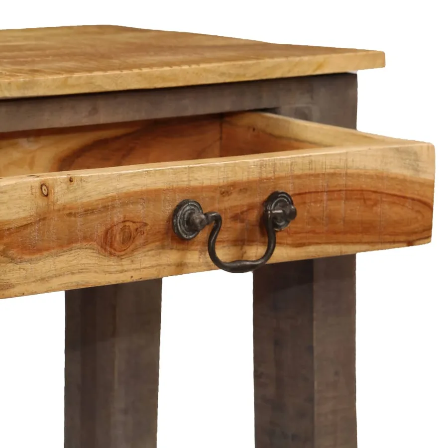 Table console Bois massif Vintage 118 x 30 x 80 cm - 5